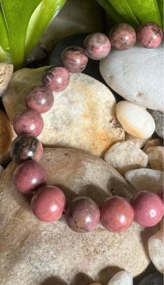 Bracciale energetico 7 Chakra,in Rodonite
