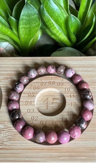 Bracciale energetico 7 Chakra,in Rodonite