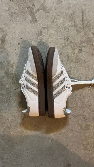 Adidas Samba Plata y Blanco