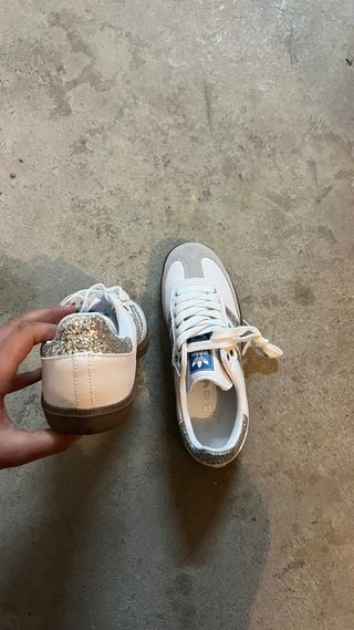 Adidas Samba Plata y Blanco