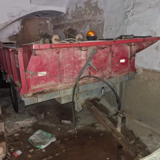 Remolque agrícola rojo