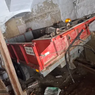 Remolque agrícola rojo