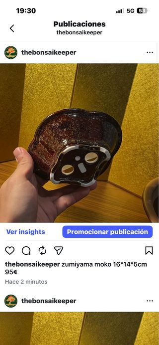 Maceta bonsái Zumiyama cerámica