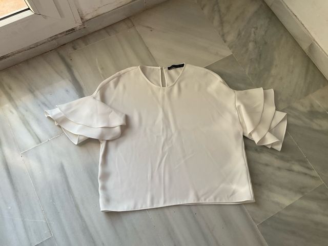 Camisa Zara Blanca Talla S