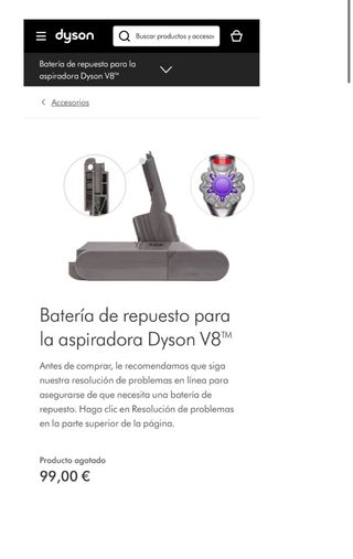 Batería Dyson V8 Absolute