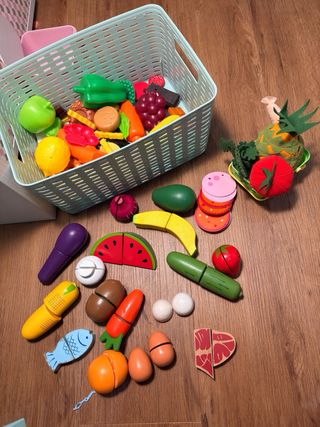 Cocinita infantil restaurada con luz