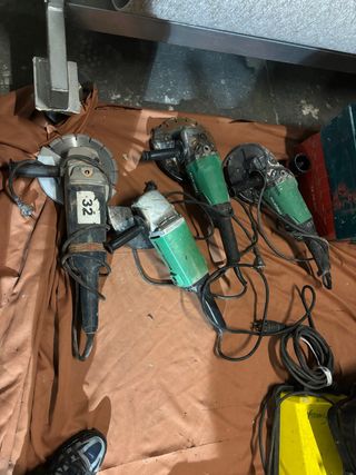 Lote de 4 Amoladoras y Cortadora