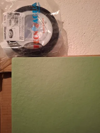 Plato de ducha resina verde textura pizarra