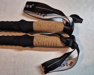 Bastones de fibra de carbono para senderismo