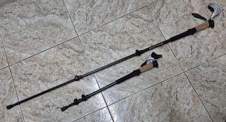 Bastones de fibra de carbono para senderismo