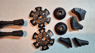 Bastones de fibra de carbono para senderismo