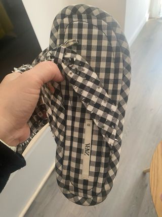 Sandalias Zara Vichy Pinchos Talla 39