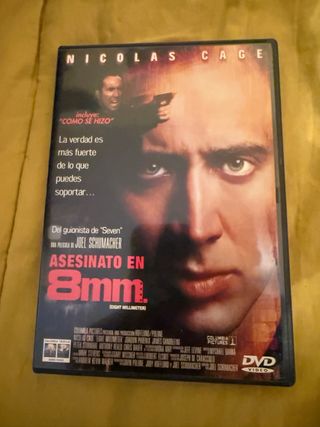 DVD Asesinato en 8mm. Nicolas Cage