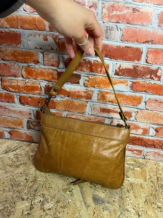 Borsa pelle vintage stile biker cuoio vintage y2k