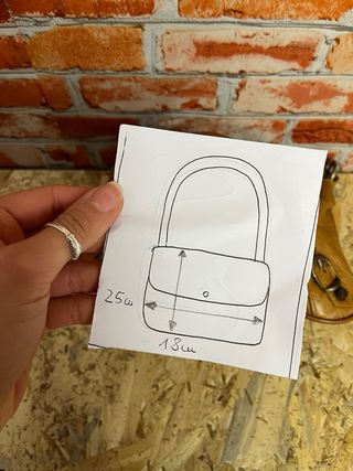 Borsa pelle vintage stile biker cuoio vintage y2k