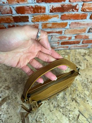 Borsa pelle vintage stile biker cuoio vintage y2k