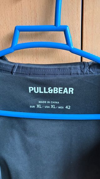 Chubasquero Chico Pull&Bear Negro Talla xl
