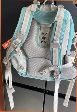 Mochila escolar azul