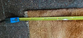 Alfombra de lana marrón/naranja