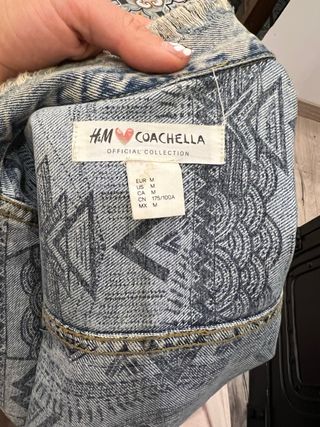 Chaqueta vaquera H&M Coachella Bowie Talla M