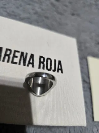 Anillo Ángel Guardián Arena Roja Talla 10