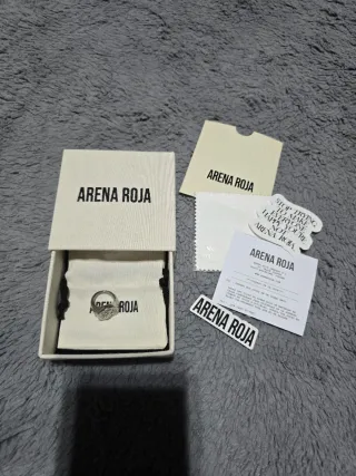 Anillo Ángel Guardián Arena Roja Talla 10