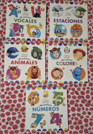 Lote 5 Libros Disney Baby Infantiles