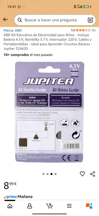 Kit Electricidad Niños ABD