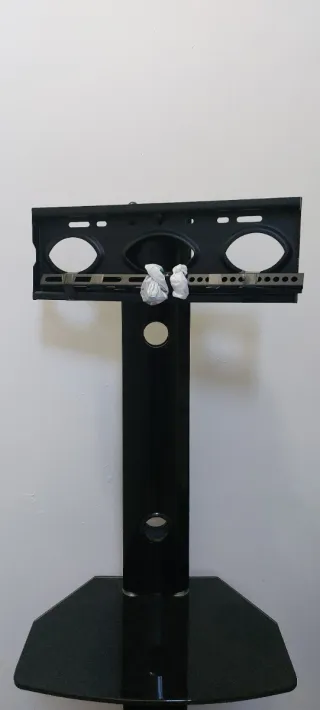 Soporte TV cristal negro