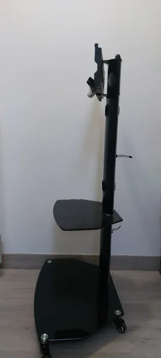 Soporte TV cristal negro