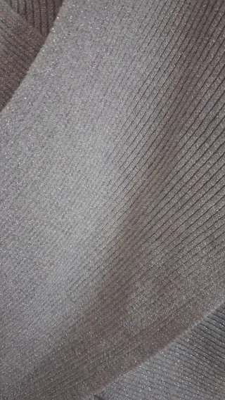 Jersey Tintoretto L Plateado Brillo