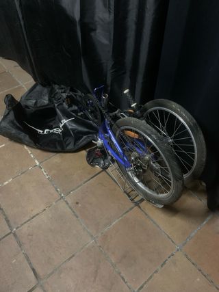 Bicicleta plegable Boomerang azul