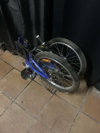 Bicicleta plegable Boomerang azul