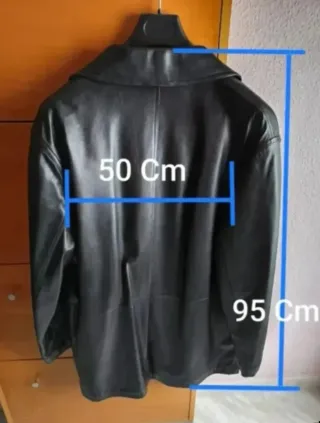 Chaqueta de cuero Forester Negra