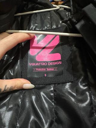 Chaqueta Moto Mujer Negra y Rosa