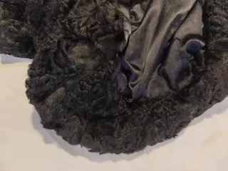 Abrigo negro señora astracán