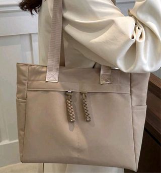 Borsa a spalla beige