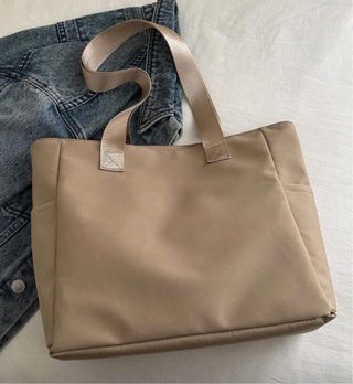 Borsa a spalla beige