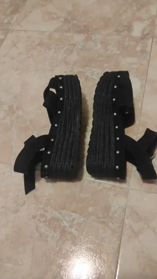 Sandalias Verano Boho Negras