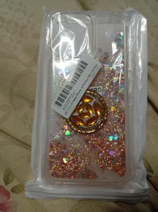 Funda iPhone 16 Pro Max con purpurina