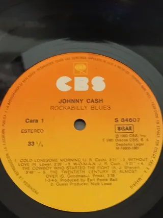 Johnny Cash Rockabilly Blues Vinilo