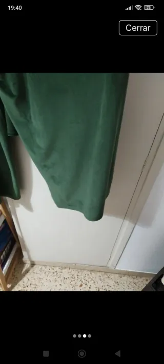 Conjunto verde de terciopelo overside