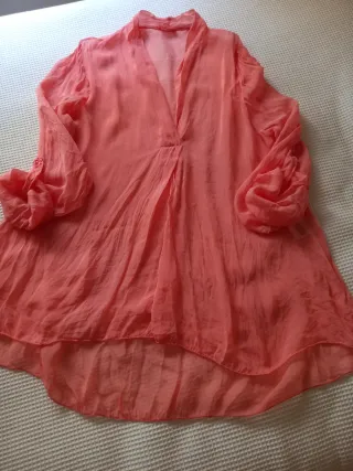 Confezione da 2 camicie color corallo