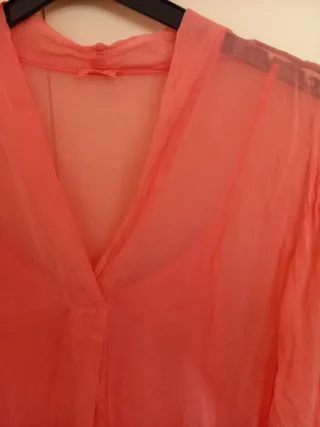 Confezione da 2 camicie color corallo