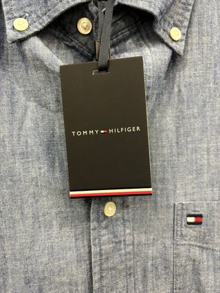 NUEVA Camisa Tommy Hilfiger Talla M Hombre Azul!