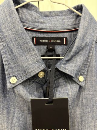 NUEVA Camisa Tommy Hilfiger Talla M Hombre Azul!