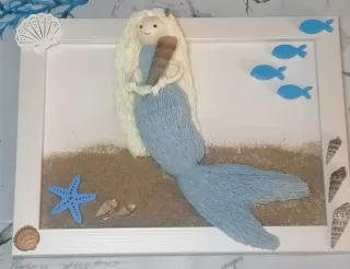 Sirenita Macramé Decoración Playa