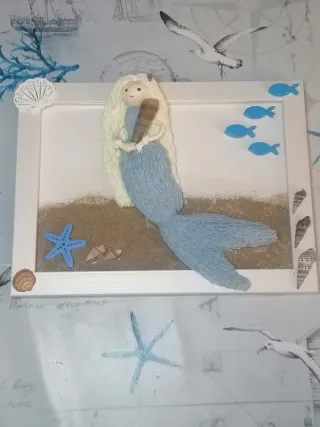 Sirenita Macramé Decoración Playa