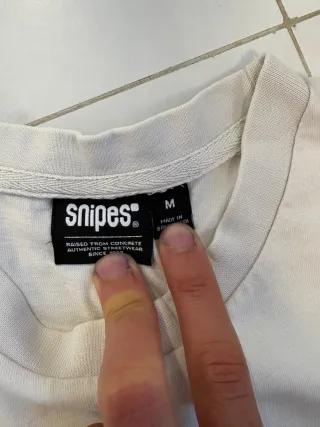 Camiseta blanca Snipes