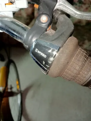 Bicicleta de 3 ruedas dorada